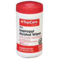 TopCare Wipes, 70% Isopropyl Alcohol, 40 Each