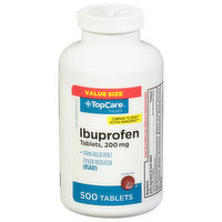 TopCare Ibuprofen, 200 mg, Tablets, Value Size, 500 Each