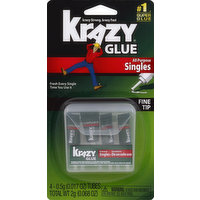 Krazy Glue Super Glue, All Purpose, Fine Tip, Singles, 4 Each