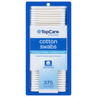 TopCare Cotton Swabs, Double-Tipped, Paper Sticks, 375 Each