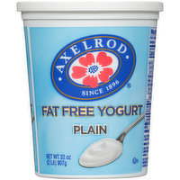 Axelrod Plain Fat Free Yogurt, 32 Ounce