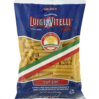 Luigi Vitelli Pasta, Cut Ziti, 16 Ounce