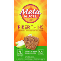 Metamucil Fiber Thins, Apple Crisp, 12 Each