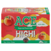 Ace Beer, Imperial Peach Cider, California, 6 Each