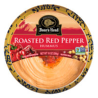 Boar's Head Hummus, Roasted Red Pepper, 10 Ounce