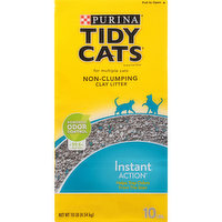 Tidy Cats Non Clumping Cat Litter, Instant Action Low Tracking Cat Litter, 10 Pound