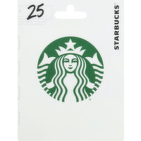 Starbucks Gift Card, $25, 1 Each