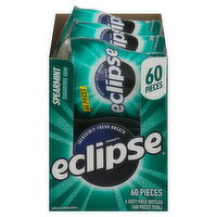 Eclipse Gum, Spearmint, Sugarfree, 60 Each