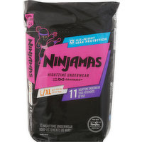 Ninjamas Underwear, Nighttime, L/XL (64-125 lbs), Jumbo Pack, 11 Each