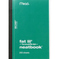 Mead Fat Lil' Neatbook, Wireless, 1 Each