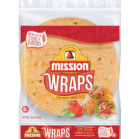 Mission Wraps, Sun-Dried Tomato Basil, 6 Each