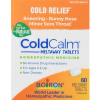 Cold Calm Cold Relief, Meltaway Tablets, 60 Each