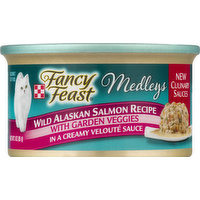 Fancy Feast Cat Food, Gourmet, Wild Alaskan Salmon Recipe, 3 Ounce