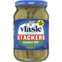 Vlasic Pickles, Kosher Dill, Stackers, 16 Fluid ounce