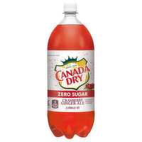 Canada Dry Ginger Ale, Zero Sugar, Cranberry, 2.1 Quart