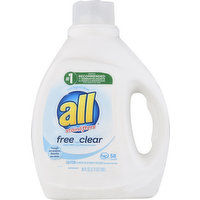 all Detergent, with Stainlifters, Free Clear, 88 Ounce