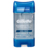 Gillette Antiperspirant/Deodorant, Clear Gel, Cool Wave, 3.8 Ounce