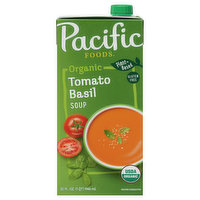 Pacific Foods Soup, Organic, Tomato Basil, 32 Fluid ounce