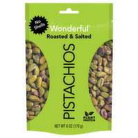 Wonderful Pistachios Pistachios, Roasted & Salted, No Shells, 6 Ounce