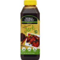 World Harbors Sauce & Marinade, Jerk, Sweet & Spicy, Jamaican Style, 16 Ounce