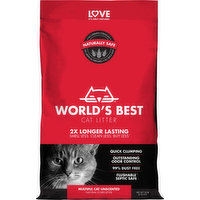 World's Best Cat Litter Multiple Cat Unscented Cat Litter 15 lb, 15 Pound