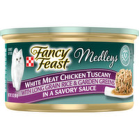 Fancy Feast Wet Cat Food, Medleys White Meat Chicken Tuscany With Long Grain Rice & Greens, 3 Ounce