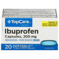 TopCare Ibuprofen, 200 mg, Softgels, 20 Each