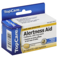 TopCare Alertness Aid, 200 mg, Tablets, 40 Each