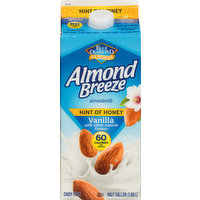 Almond Breeze Almondmilk, Vanilla, Hint of Honey, 0.5 Gallon