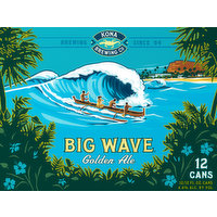 Kona Brewing Co Beer, Golden Ale, Big Wave, 12 Each