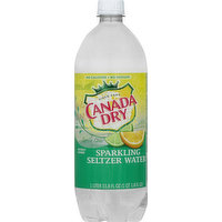 Canada Dry Seltzer Water, Sparkling, Lemon Lime, 33.8 Ounce