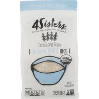 4Sisters White Rice, Organic, Extra Long Grain, 32 Ounce