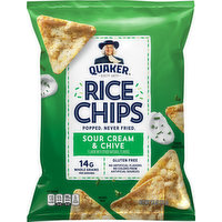 Quaker Rice Chips, Sour Cream & Chive, 2.5 Ounce