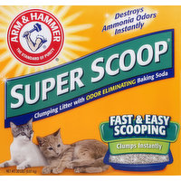 Arm & Hammer Clumping Litter, Super Scoop, 20 Pound