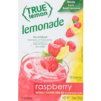 True Lemon Drink Mix, Lemonade, Raspberry, 10 Each