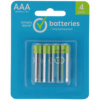 Simply Done Aaa Alkaline 1.5V Batteries, 1 Each