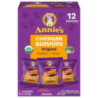 Annie's Baked Crackers, Cheddar Bunnies, Original, 12 Each