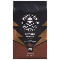 Death Wish Coffee Co Coffee, Ground, Medium Roast, 10 Ounce