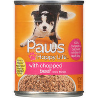 Paws Happy Life Chopped Beef Dog Food, 13.2 Ounce