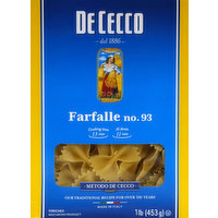 De Cecco Farfalle, No. 93, 1 Pound