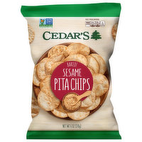 Cedar's Pita Chips, Sesame, Baked, 6 Ounce