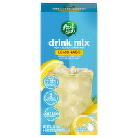 Food Club Drink Mix, Low Calorie, Lemonade, 6 Each