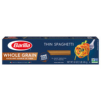 Barilla Spaghetti, Whole Grain, Thin, 16 Ounce
