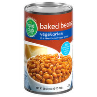 Food Club Baked Beans, Vegetarian, 28 Ounce