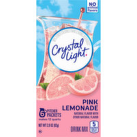 Crystal Light Drink Mix, Pink Lemonade, 6 Each