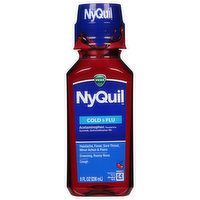Vicks Cold & Flu, Nighttime Relief, 8 Fluid ounce