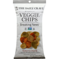 The Daily Crave Veggie Chips, Breaking News, 6 Ounce