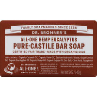 Dr. Bronner's Bar Soap, All-One Hemp Eucalyptus, 5 Ounce