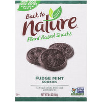 Back To Nature Plant Based Snacks Fudge Mint Cookies, 6.4 Ounce