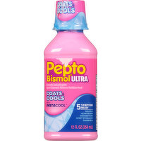 Pepto Bismol Upset Stomach Reliever/Antidiarrheal, Coats & Cools, 12 Fluid ounce